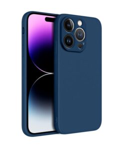 winble iPhone 14 Pro Back Cover Case Liquid Silicone (Blue)