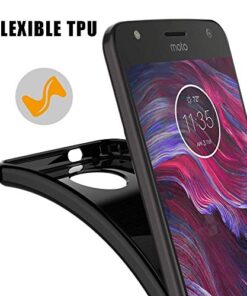 Winble Back Case for Moto X4 Back Cover Soft Flexible Ultra Silicon Protective for Moto X4 Black 0 0