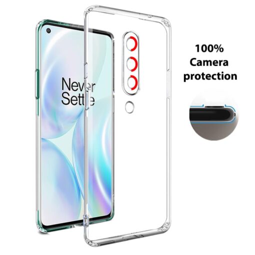winble OnePlus 8 Back Cover Case Camera Protection Transparent - Image 3