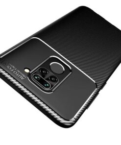 winble Redmi Note 9 Back Cover Case Carbon Fiber