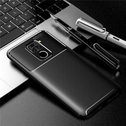 winble Redmi Note 9 Back Cover Case Carbon Fiber - Image 7