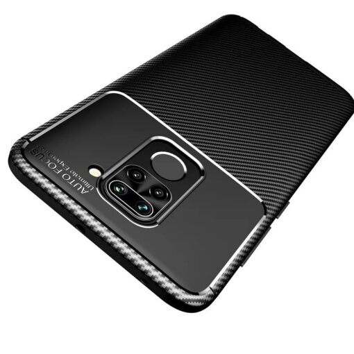 winble Redmi Note 9 Back Cover Case Carbon Fiber