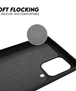 Winble Back Case for Samsung Galaxy A12 M12 F12 Back Case Cover Camera Protection Soft Silicon Protective Back Cover Designed for Samsung Galaxy A12 M12 F12 Black 0 1