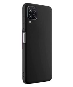 Winble Back Case for Samsung Galaxy A12 M12 F12 Back Case Cover Camera Protection Soft Silicon Protective Back Cover Designed for Samsung Galaxy A12 M12 F12 Black 0 4