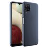 winble Samsung Galaxy A12 / M12 / F12 Back Cover Case Liquid Silicone (Gray)