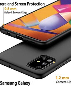 Winble Back Case for Samsung Galaxy M31s Back Cover Soft Flexible Ultra Silicone Protective for Samsung Galaxy M31s Black 0 2