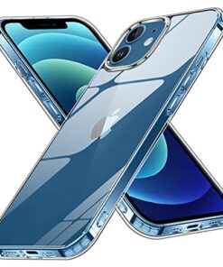 winble iPhone 12 / iPhone 12 Pro Back Cover Case Crystal Clear Hard TPU