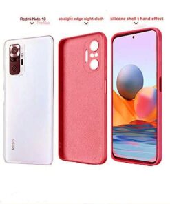 Winble Back Cover For Redmi Note 10 Pro Max Redmi note 10 pro SiliconeRed 0 4