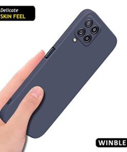Winble Back Cover For Samsung Galaxy M32 SiliconeGrey 0 3