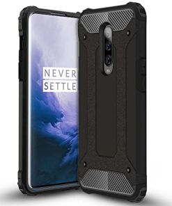 winble OnePlus 7 Pro  Back Cover Case Elegant Armor (Black)