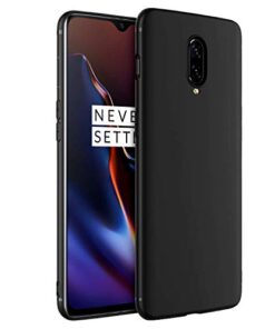 winble OnePlus 7 Back Cover Case Soft Flexible (Black)