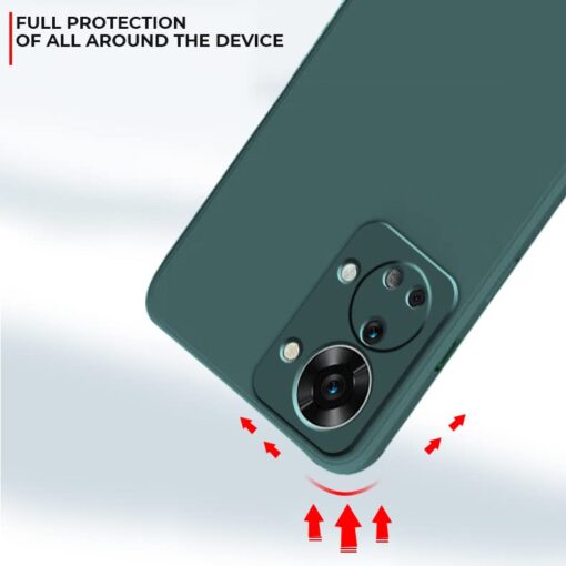 winble OnePlus Nord 2T 5G Back Cover Case Liquid Silicone (Green) - Image 4