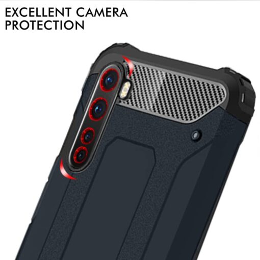 winble OnePlus Nord Back Cover Case Elegant Armor (Blue) - Image 3
