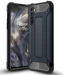 winble OnePlus Nord Back Cover Case Elegant Armor (Blue)