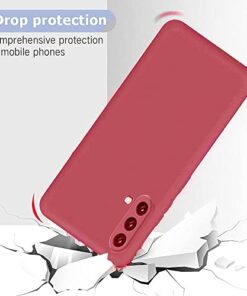 Winble Back Cover for OnePlus Nord CE 5G Silicone Camelia Red 0 1