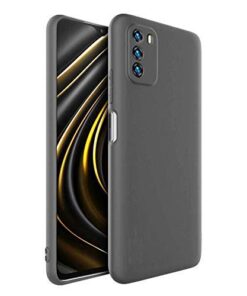 winble Poco M3 Back Cover Case Soft Flexible (Black)