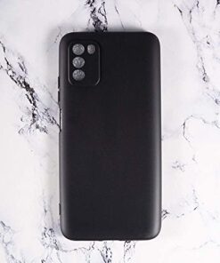 Winble Back Cover for Poco M3 Silicone Black 0 3