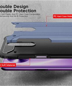 Winble Back Cover for Redmi K30 Poco X2 Back Cover Rugged Armor TPU Shock Proof 360 Protection Bumper Hybrid Dual Layer Back Cover Case for Redmi K30 Poco X2 Blue 0 1