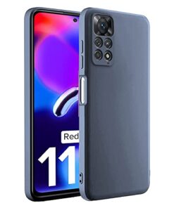 winble Redmi Note 11 Pro / Redmi Note 11 Pro Plus 5G Back Cover Case Liquid Silicone (Gray)