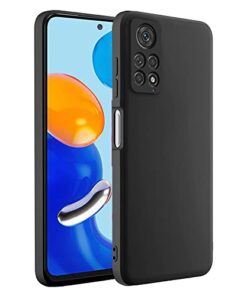 Redmi Note 11 / 11s Back Cover Case Liquid Silicone (Black)