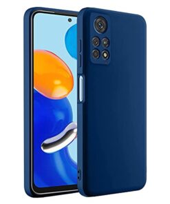 winble Redmi Note 11 / 11S Back Cover Case Liquid Silicone (Blue)