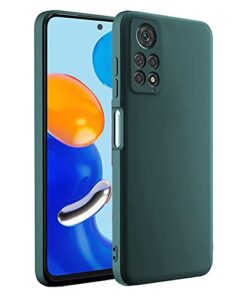 winble Redmi Note 11 / 11s Back Cover Case Liquid Silicone (Green)