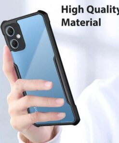 Winble Back Cover for Redmi Note 12 5G Cover Case Crystal Clear Camera Protection Airbag PC TPU Bumper Back Cover for Redmi Note 12 5G 0 2