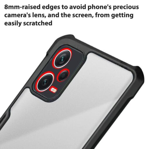 winble Redmi Note 12 Pro 5G Back Cover Case Crystal Clear - Image 4
