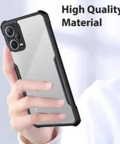 Winble Back Cover for Redmi Note 12 Pro 5G Cover Case Crystal Clear Camera Protection Airbag PC TPU Bumper Back Cover for Redmi Note 12 Pro 5G 0 1