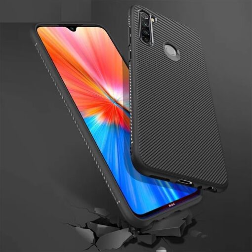 winble Redmi Note 8 Back Cover Case Line Soft Armor (Black) - Image 4