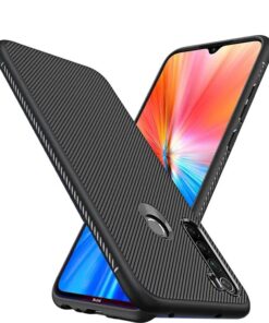 winble Redmi Note 8 Back Cover Case Line Soft Armor (Black)