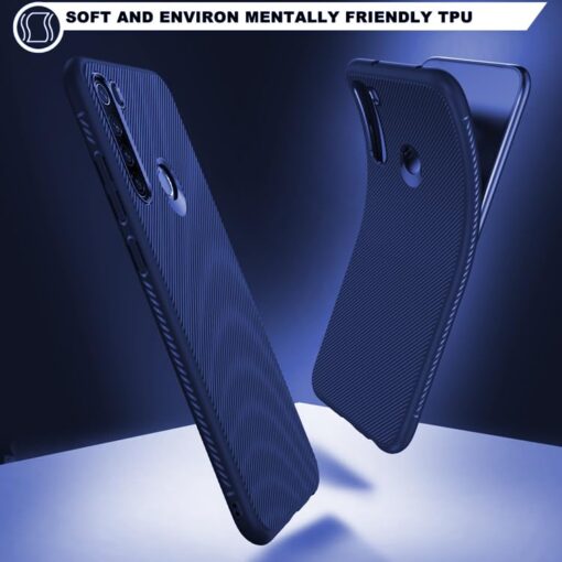 winble Redmi Note 8 Back Cover Case Line Soft Armor (Blue) - Image 4