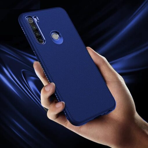 winble Redmi Note 8 Back Cover Case Line Soft Armor (Blue) - Image 6