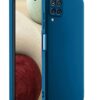 winble Samsung Galaxy A12/M12/F12 Back Cover Case Liquid Silicone (Blue)