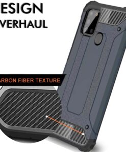Winble Back Cover for Samsung Galaxy A21s Back Cover Rugged Armor TPU 360 Protection Bumper Hybrid Dual Layer Back Cover Case for Samsung Galaxy A21s Blue 0 2