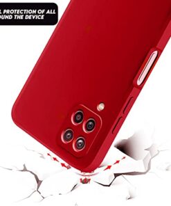 Winble Back Cover for Samsung Galaxy F62 SoftSiliconeRed 0 0