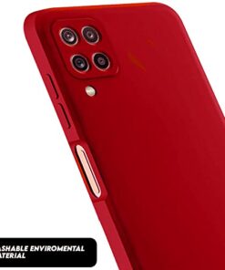 Winble Back Cover for Samsung Galaxy F62 SoftSiliconeRed 0 1