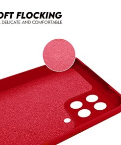 Winble Back Cover for Samsung Galaxy F62 SoftSiliconeRed 0 2