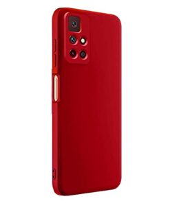 Winble Back Cover for Samsung Galaxy F62 SoftSiliconeRed 0 4