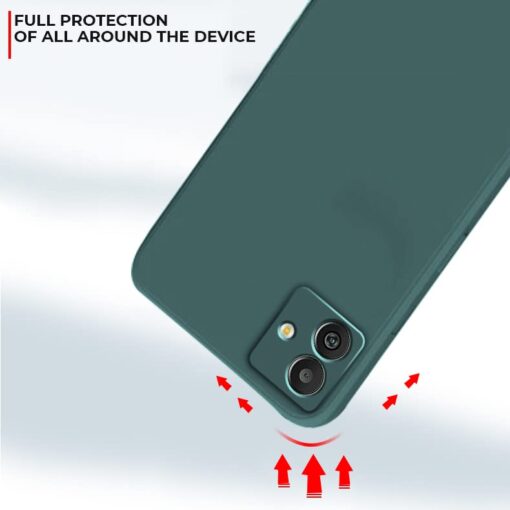 winble Samsung Galaxy M13 5G Back Cover Case Liquid Silicone (Green) - Image 3