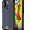winble Samsung Galaxy M31 / F41 / M31 Prime Back Cover Case Elegant Armor (Blue)
