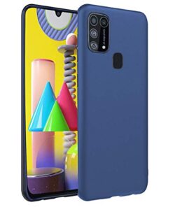 winble Samsung Galaxy M31 Prime / F41 / M31 Back Cover Case Soft Flexible (Blue)