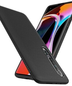 winble Xiaomi Mi 10 5G / Mi 10 Pro 5G Back Cover Case Line Soft Armor