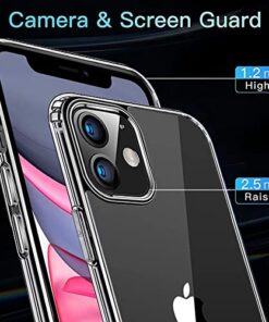 Winble Back Cover for iPhone 11 Cover Case Ultra Hybrid Crystal Clear Hard TPU Back Camera Drop Protection Bumper Back Cover Case for iPhone 11 TPU Polycarbonate Transparent 0 2