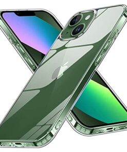 winble iPhone 13 Back Cover Case Crystal Clear Hard TPU