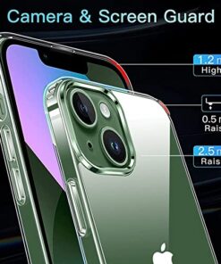 Winble Back Cover for iPhone 13 Case Cover Ultra Hybrid Crystal Clear Hard TPU Back Camera Drop Protection Bumper Back Cover Case for iPhone 13 61 Inch Polycarbonate Clear Transparent 0 3
