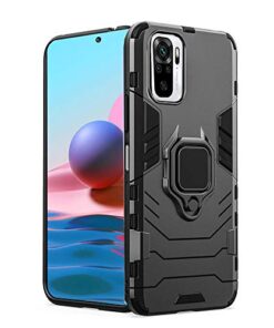 winble Redmi Note 10 / Redmi Note 10s Back Cover Armor with Ring Holder