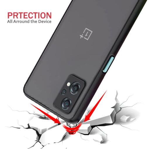 winble OnePlus Nord CE 2 Lite 5G Back Cover Case Liquid Silicone (Black) - Image 3