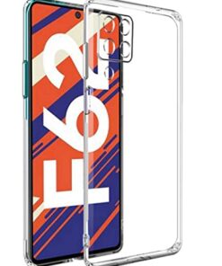 winble Samsung Galaxy F62 Back Cover Case Camera Protection Transparent (Transparent)