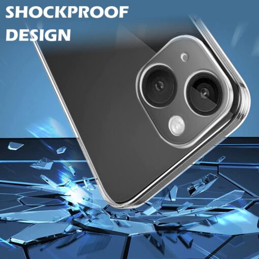 winble iPhone 13 Mini Back Cover Case Camera Protection Transparent - Image 4